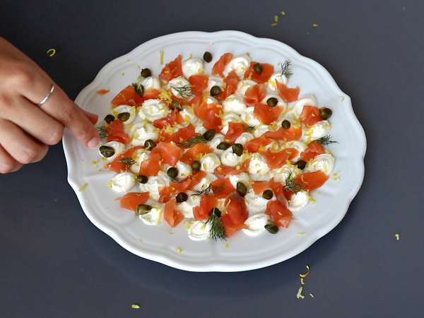 Smoked salmon aperitif spread - Preparation step 4