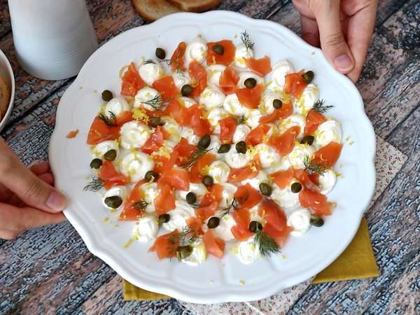 Smoked salmon aperitif spread - Preparation step 5