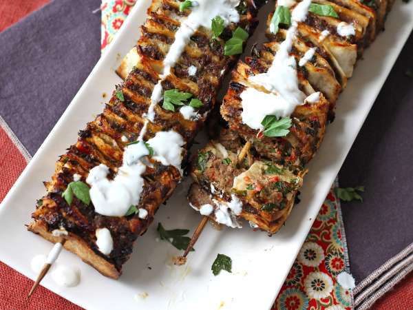 Lavash kebab with tortillas, the famous easy oven-baked kebabs! - Preparation step 12