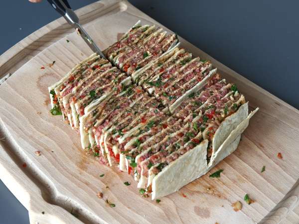 Lavash kebab skewers with tortillas, easy cooking with the airfryer! - Preparation step 8