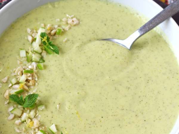 Zucchini cream with green apple and yogurt ready in 30 minutes - Preparation step 8