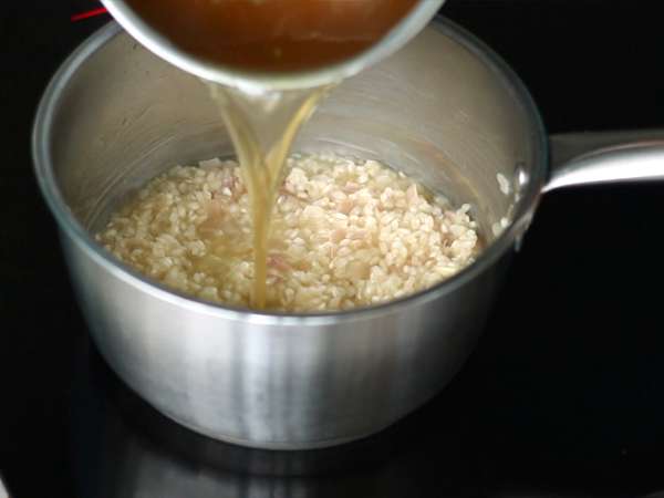 Roquefort Risotto - The Iconic Italian rice dish with blue cheese - Preparation step 3