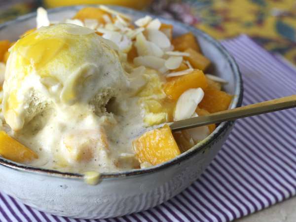 Mango bingsu, the delicious Korean dessert with mango that triumphs worldwide - Preparation step 8