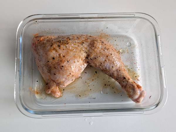 Chicken with peppers and zucchini in air fryer: ready in 20 minutes! - Preparation step 1
