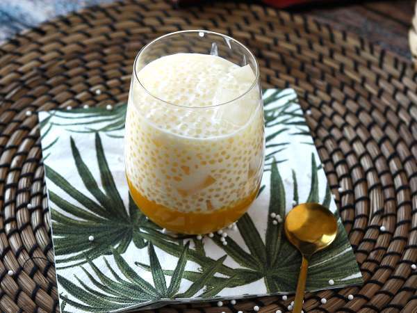 Mango sago, the Asian dessert with tapioca and mango that conquers for its simplicity - Preparation step 12