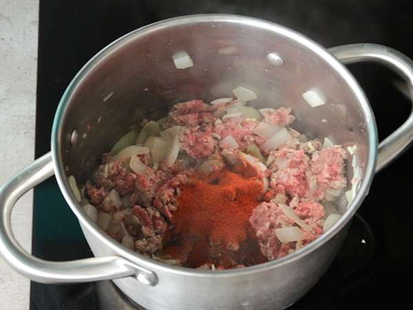 Mexican chili con carne - Preparation step 2