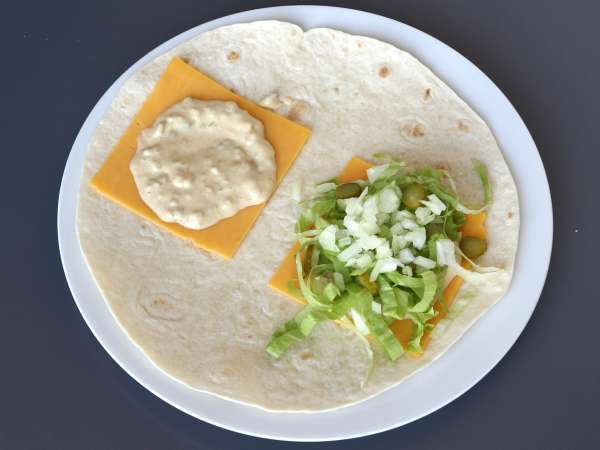 Big Mac-style wraps, quick, practical and economical - Preparation step 5