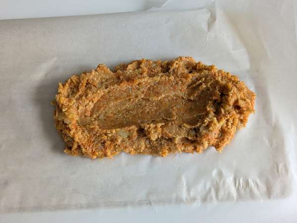 Vegetarian pumpkin meatloaf with mushrooms and stringy scamorza cheese - Preparation step 8