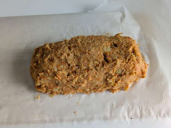 Vegetarian pumpkin meatloaf with mushrooms and stringy scamorza cheese - Preparation step 10