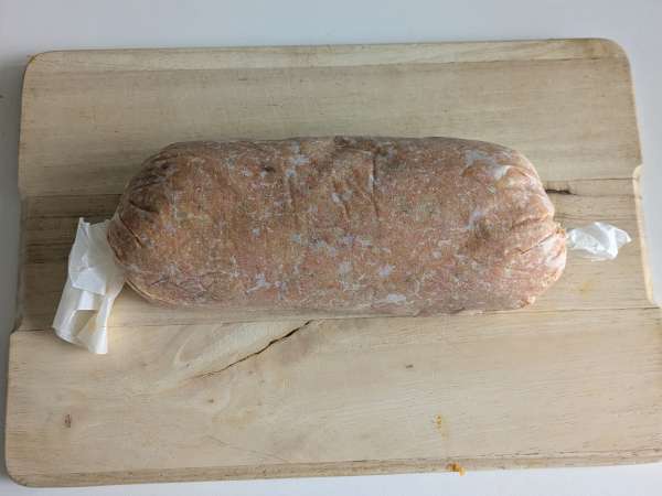 Vegetarian pumpkin meatloaf with mushrooms and stringy scamorza cheese - Preparation step 11