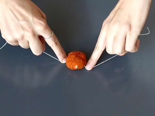 Aperitif cheese spread in the shape of pumpkins, perfect for Halloween! - Preparation step 5