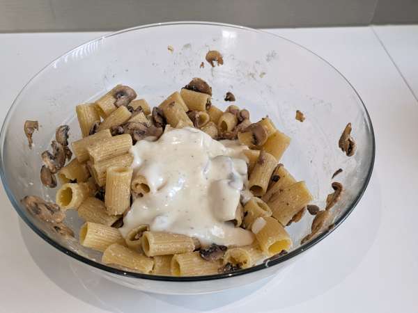 Baked mushroom pasta: the perfect creamy and stringy recipe for fall - Preparation step 7