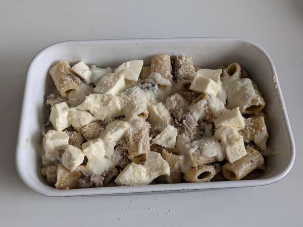 Baked mushroom pasta: the perfect creamy and stringy recipe for fall - Preparation step 8