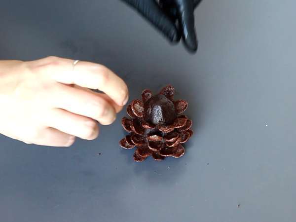 Turn your brownie into a chocolate pinecone! - Preparation step 6