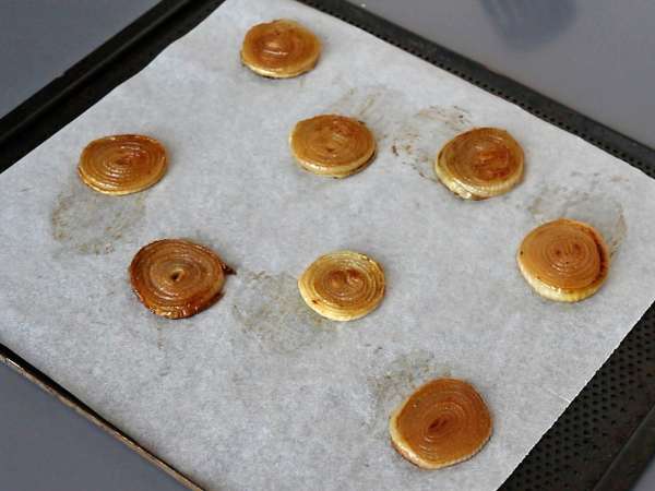 Onion tartlets tatin - Preparation step 6