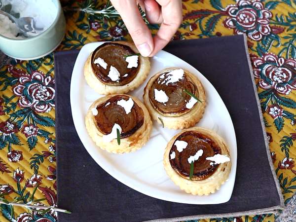 Onion tartlets tatin - Preparation step 9