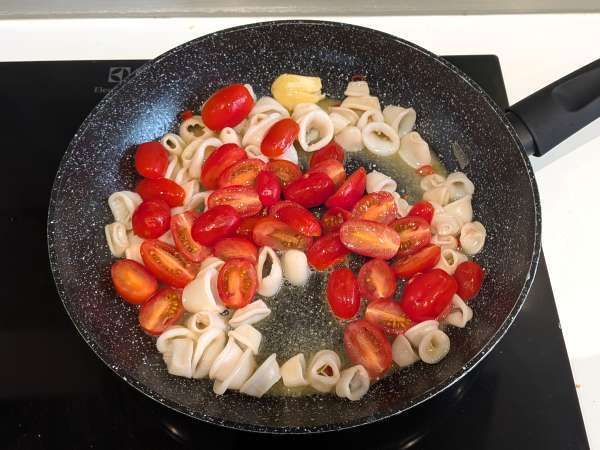 Squid sauce: a perfect pasta sauce - Preparation step 6