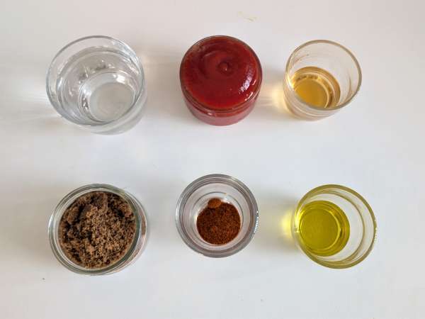 Meatballs in air fryer with sweet and sour sauce barbecue style: easy and tasty recipe - Preparation step 1