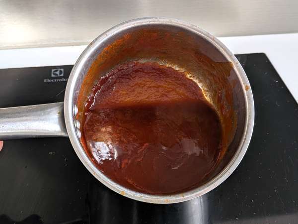 Meatballs in air fryer with sweet and sour sauce barbecue style: easy and tasty recipe - Preparation step 3