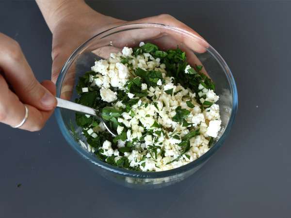 Homemade Lebanese rikakats - air fryer cooking - Preparation step 1