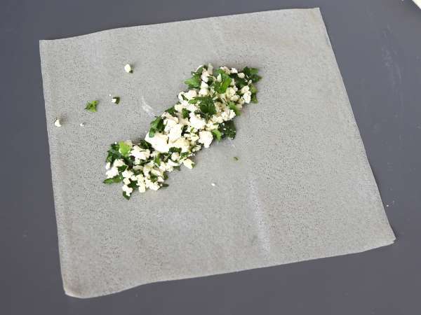 Homemade Lebanese rikakats - air fryer cooking - Preparation step 2