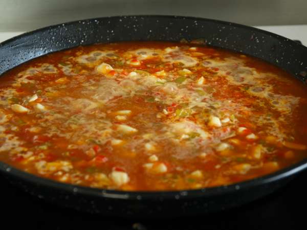 Squid rice - Preparation step 4