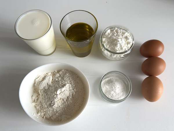 Savoury cake batter in a blender: quick, easy and ultra moist - Preparation step 1