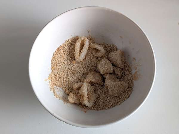 Squid rings in air fryer crispy and light - Preparation step 5