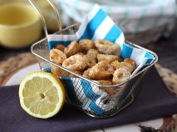 Squid rings in air fryer crispy and light - Preparation step 8