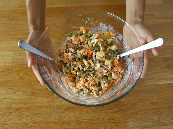 Salpicão - Brazilian salad - Preparation step 6