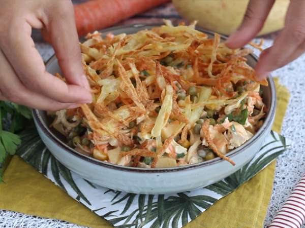 Salpicão - Brazilian salad - Preparation step 7