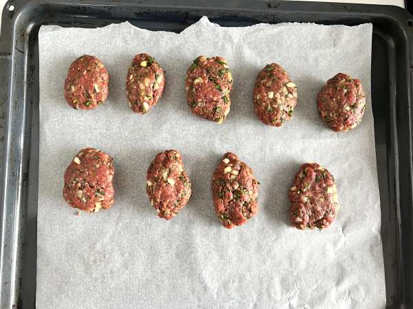 Turkish meatballs - Köfte - Preparation step 4