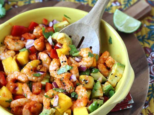 Shrimp and mango salad, fresh and perfect for summer - Preparation step 5