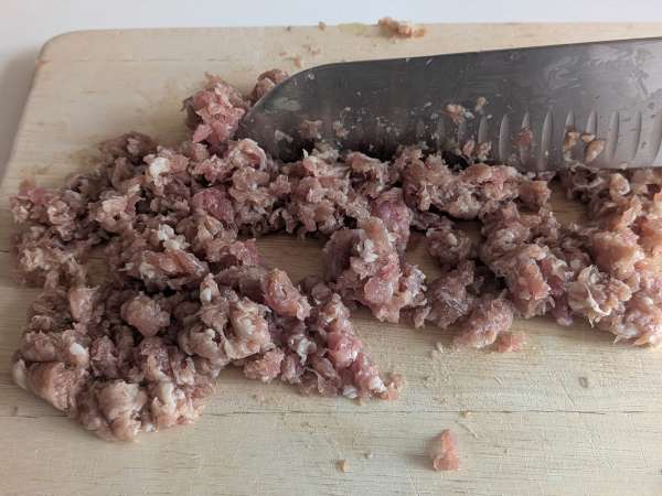 Air fryer stuffed peppers with sausage and scamorza - Preparation step 2