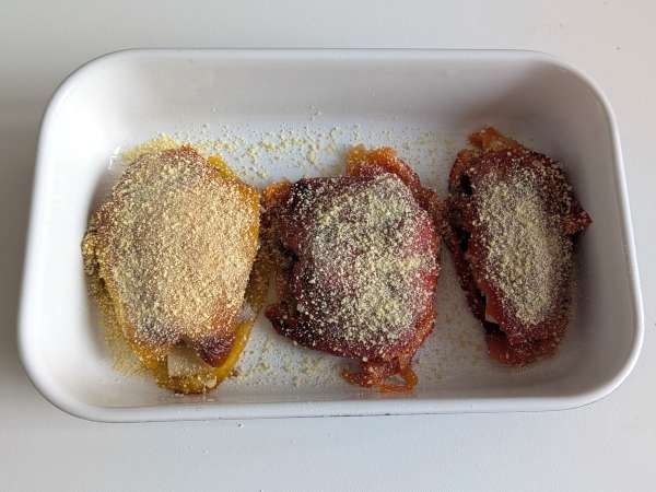 Air fryer stuffed peppers with sausage and scamorza - Preparation step 11