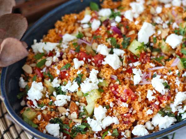 No-cook couscous salad with gazpacho - Preparation step 7
