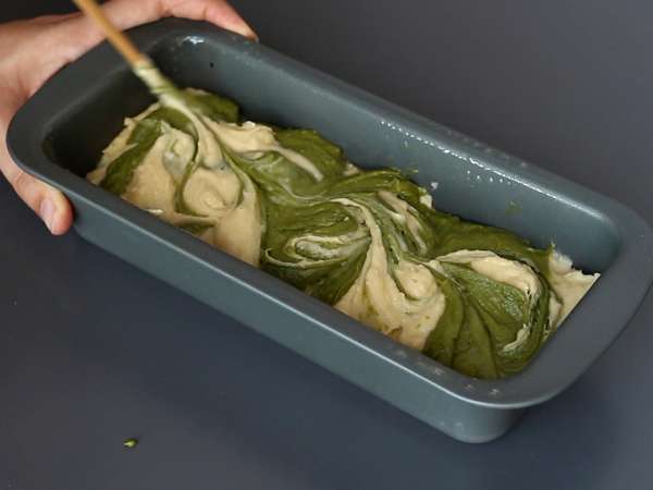 Matcha marble cake - Preparation step 9