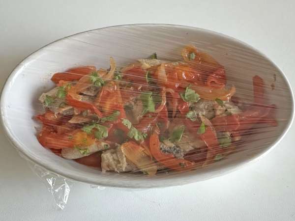 Canned sardines in Escabèche-style sauce - Preparation step 7