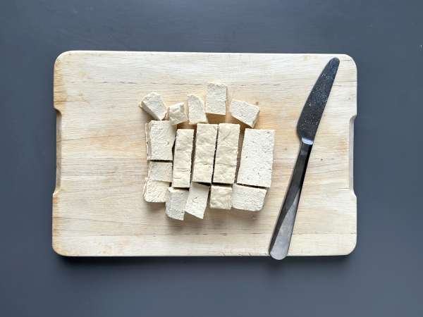 General Tao tofu - Preparation step 1