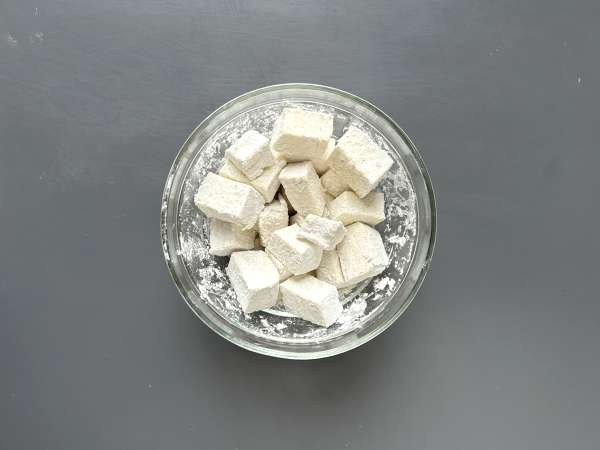 General Tao tofu - Preparation step 2