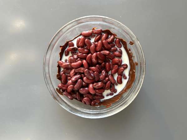 Protein brownies with chocolate and red kidney beans - Preparation step 3