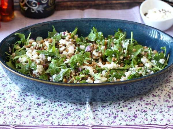 Quick and easy protein-packed lentil salad with cottage cheese - Preparation step 5