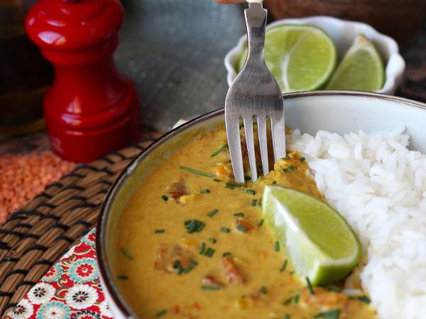 Red lentil curry with coconut milk: an easy, creamy recipe - Preparation step 8