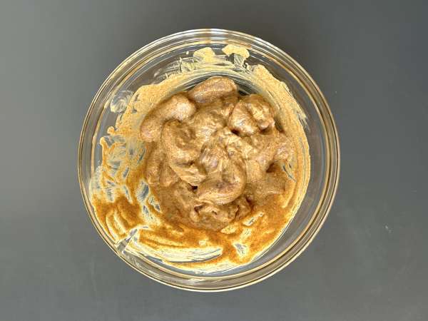 Air Fryer Chicken Shawarma with Pita and Tahini Sauce - Preparation step 2