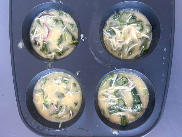 Air Fryer Savory Cottage Cheese Muffins - Preparation step 3