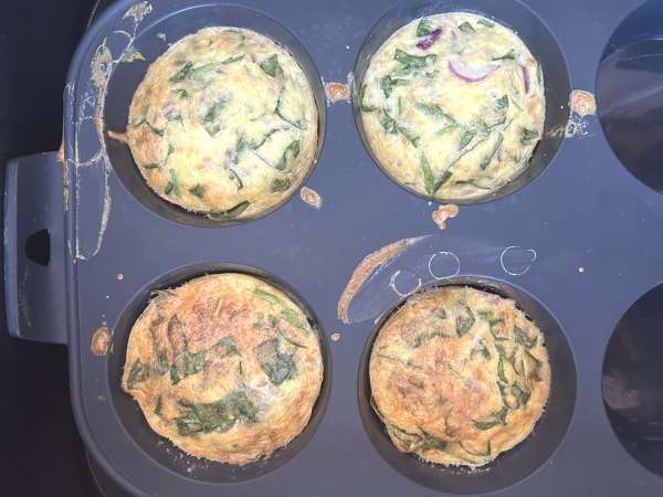 Air Fryer Savory Cottage Cheese Muffins - Preparation step 4
