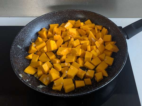 Lasagna with pumpkin, speck, and creamy, crunchy walnuts - Preparation step 1