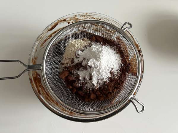 Sweet potato brownies without butter or oil - Preparation step 4