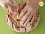 Blooming bread with pesto and cheese - Video recipe ! - Preparation step 3