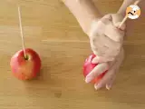 Candy apples - Video recipe ! - Preparation step 1